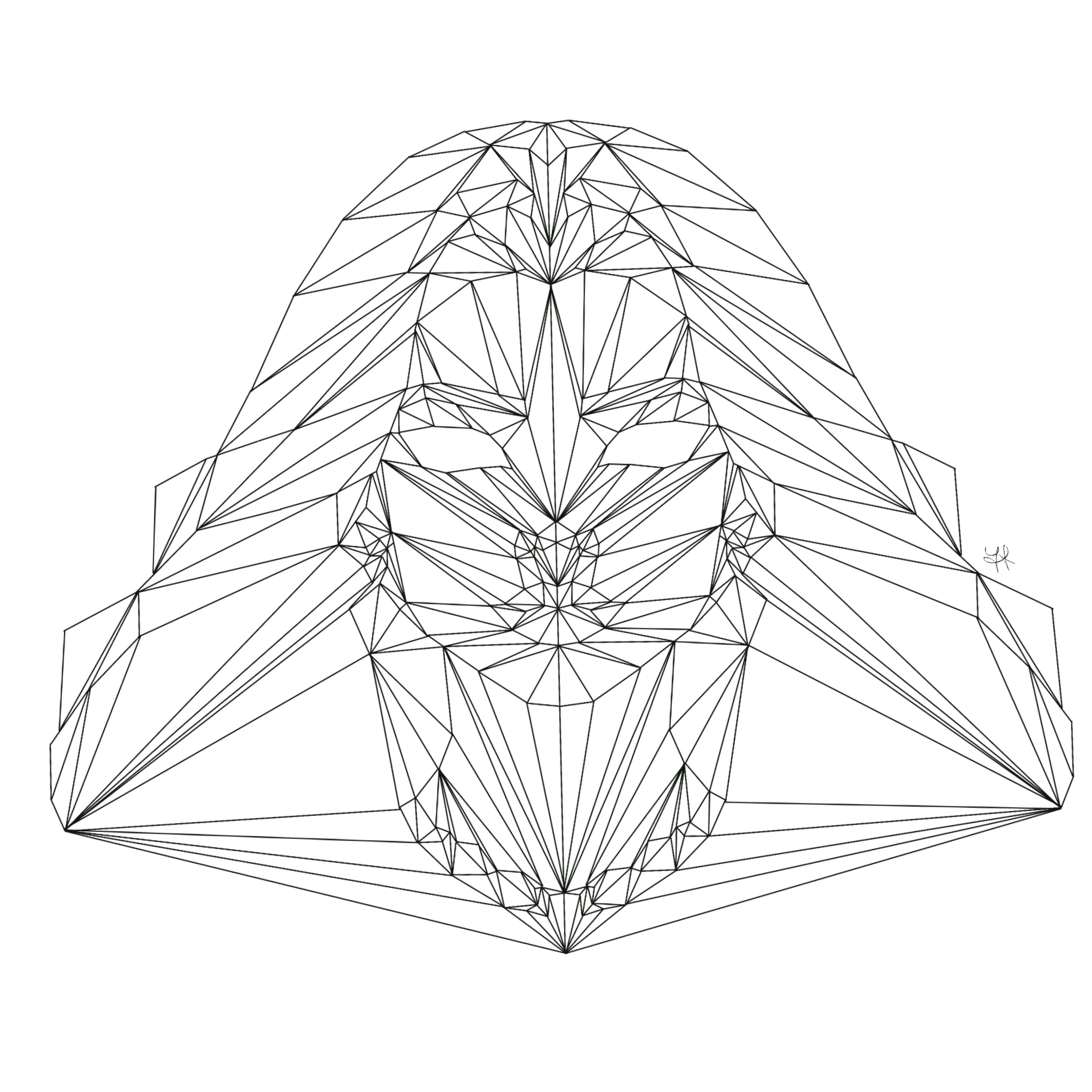 Portrait d'une femme avec un cristal entre les yeux, œuvre de Yara Creatyque.