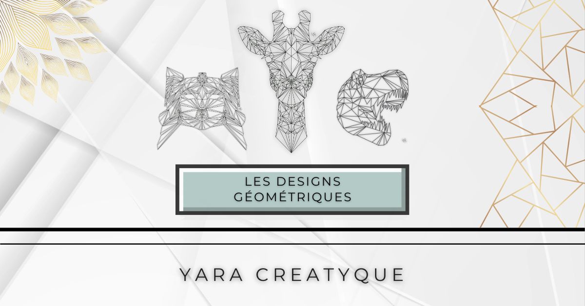 Designs géométriques en ligne claire, formes sacrées et intuitives – Designs Yara Creatyque