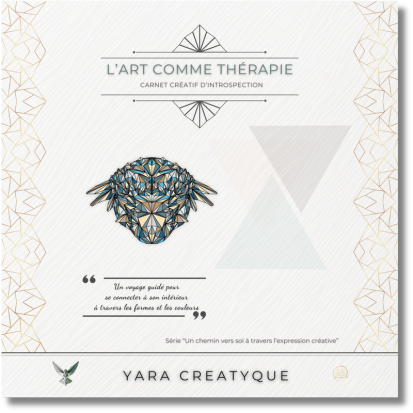 Art comme therapie - carnet creatif d introspection - theme Prehistoire - Yara Creatyque